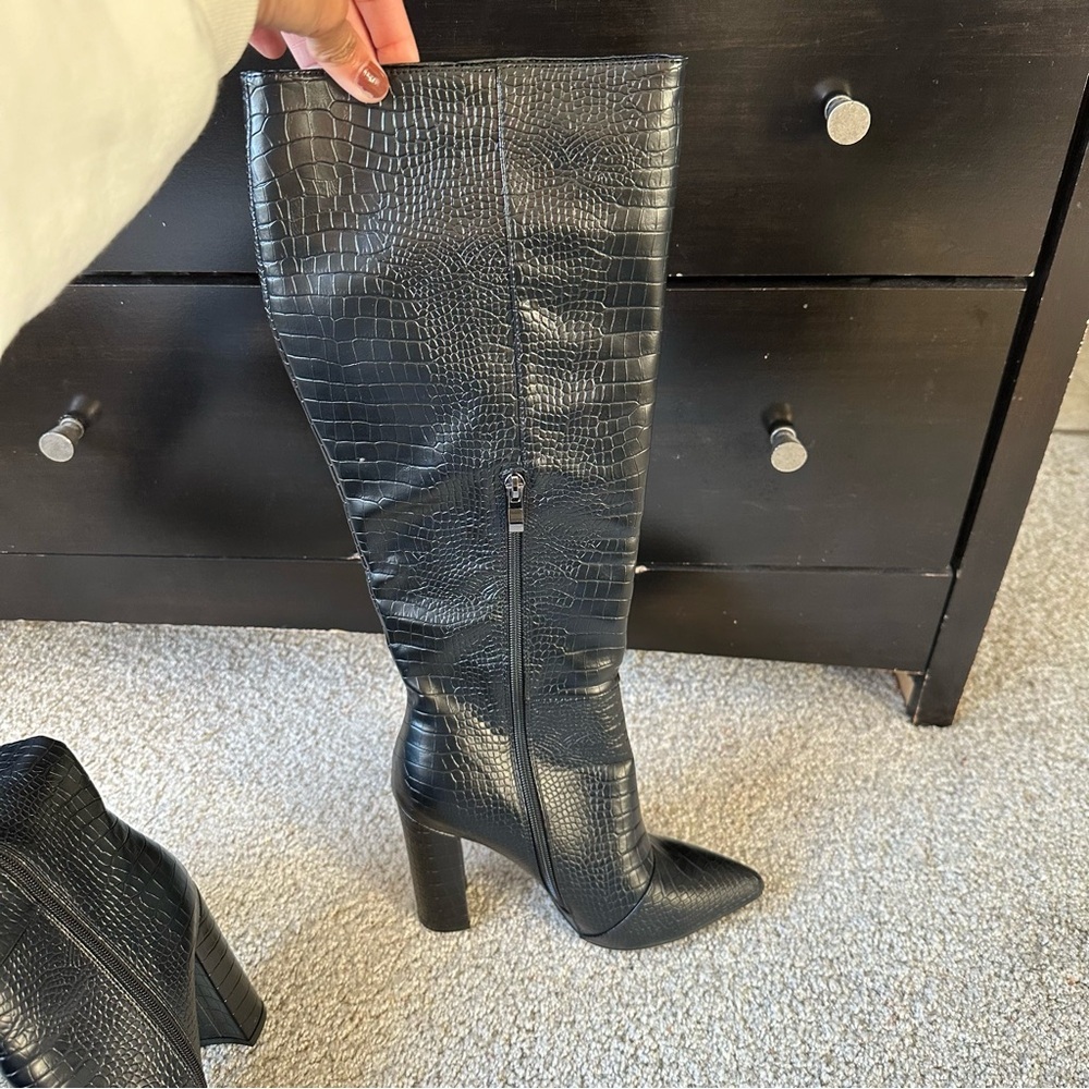 BELLINI MILLA BLACK CROC BOOT - Picture 13 of 15
